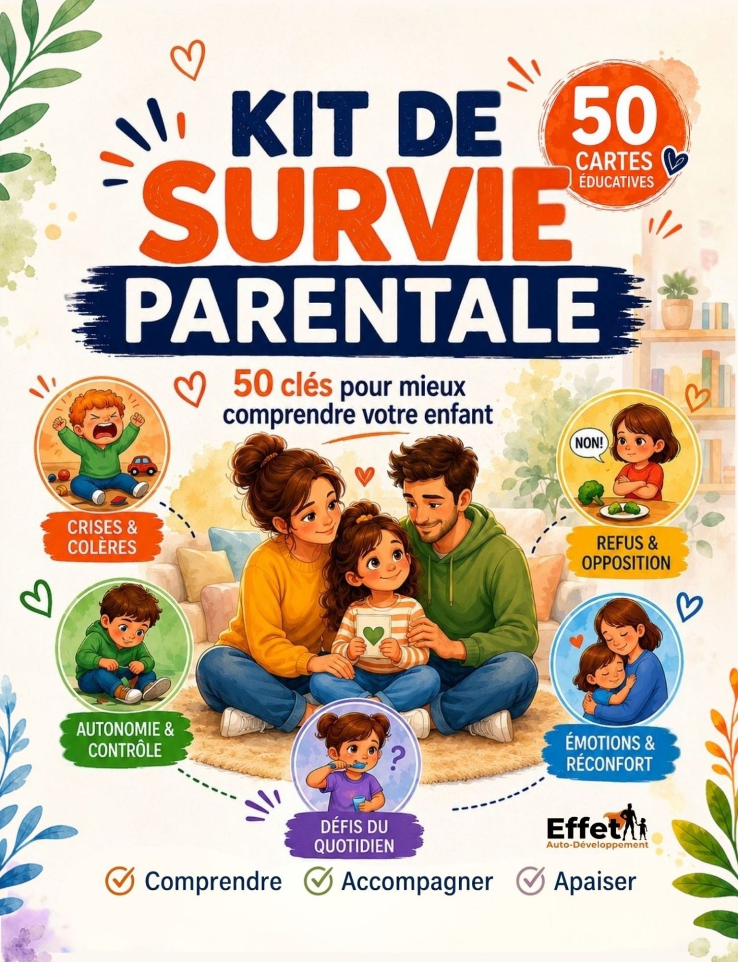 Kit de survie parentale – Couverture Kit de survie parentale – 50 clés pour mieux comprendre votre enfant
