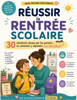 rentrée scolaire- Couverture Réussir la rentrée scolaire - 30 situations vécues par les parents… et comment y répondre avec bienveillance (75 pages)